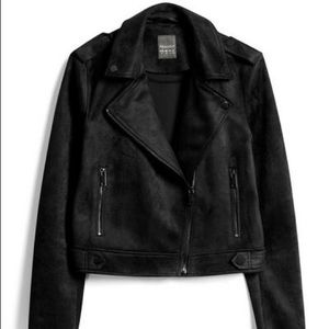 Primark Black faux suede moto jacket
